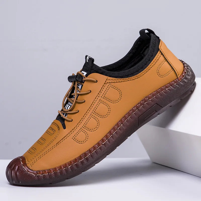New Summer Men's Casual Sandals Fashion Hollow Breathable Shoes Flat Men's Business Soft Sole Sports Shoes Fashion Men's Shoes
