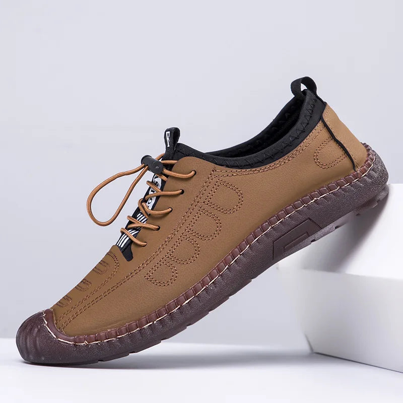 New Summer Men's Casual Sandals Fashion Hollow Breathable Shoes Flat Men's Business Soft Sole Sports Shoes Fashion Men's Shoes