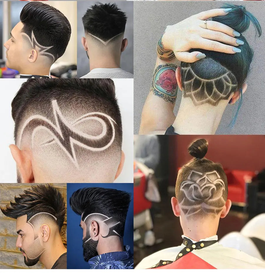 Hair Art Carving Pen Barber Tools Hairdressing Engraving Pen Hair Art Design Tattoo Eyebrow Trimmer Mustache Shaving Sharp Blade