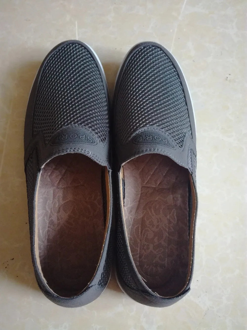 2022 New Summer Mesh Shoes Men Slip-On Flat Sapatos Hollow Out Comfortable Father Shoes Man Casual Moccasins Basic Espadrille