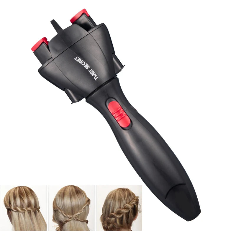 Hair Braider Automatic Twist Braiding Knitting Device Hair DIY Braider Machine Hair Styling Tools Crochet Braids