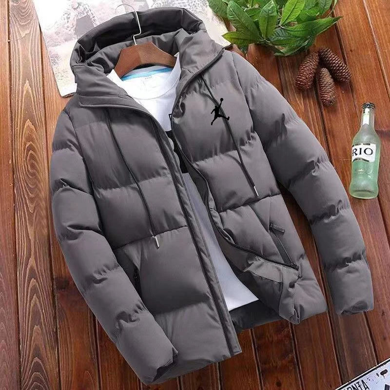 2024 Winter Men's Padded Jacket Middle-aged And Young Large Size Light And Thin Short Padded Jacket Warm Coat