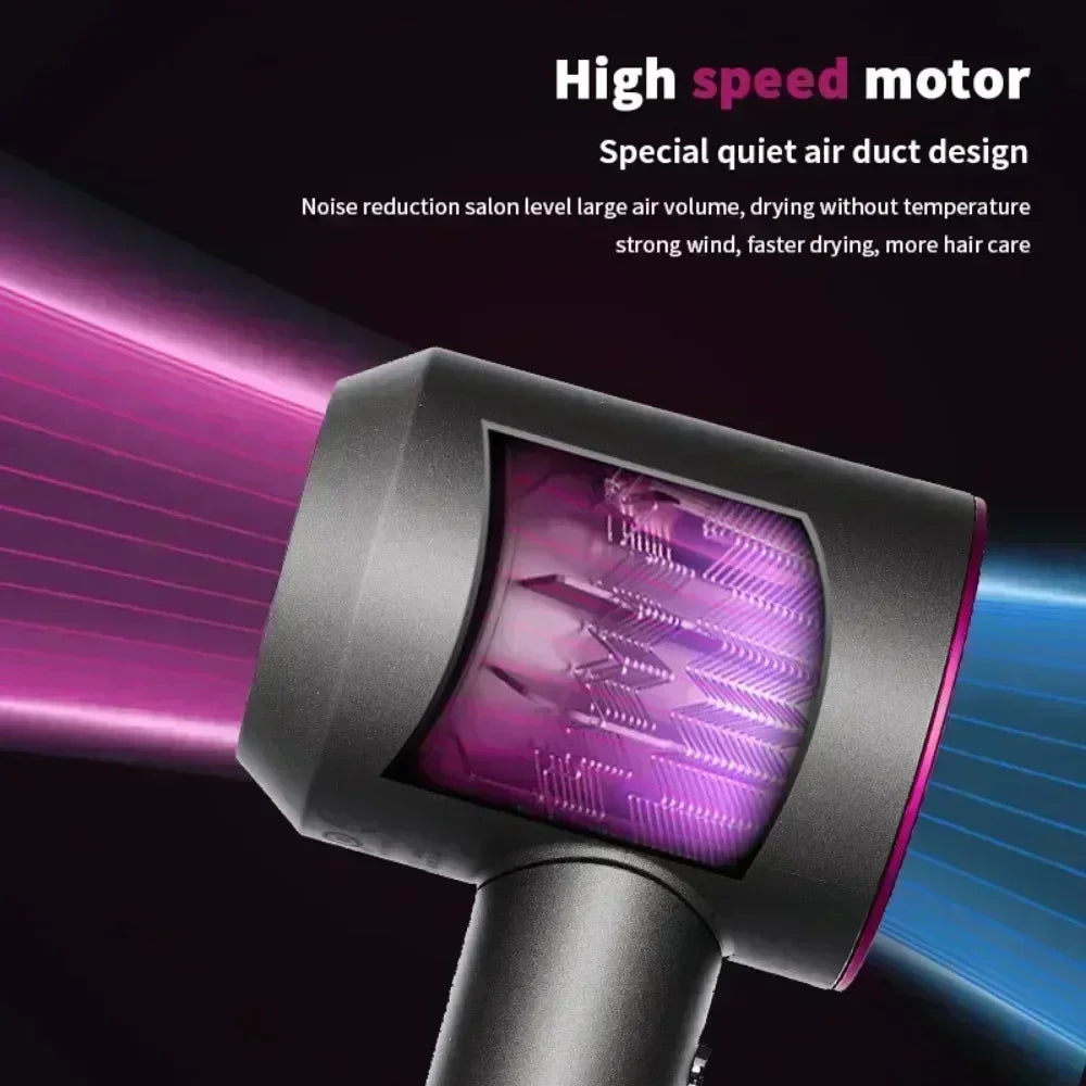 Ionic Hair Dryer with Hot and Cold Air Functionality – Lightweight 5 in 1 Professional Styling Tool for Easy Blowouts