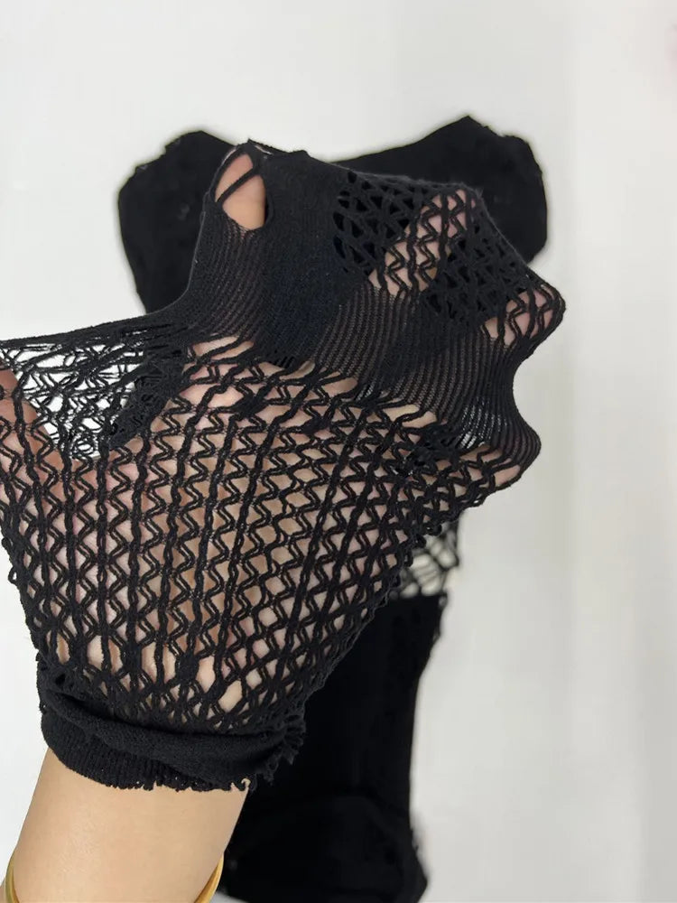 "Joskaa Summer Vibes: Sexy Hollow-Out Beach & Club Dress for Women"