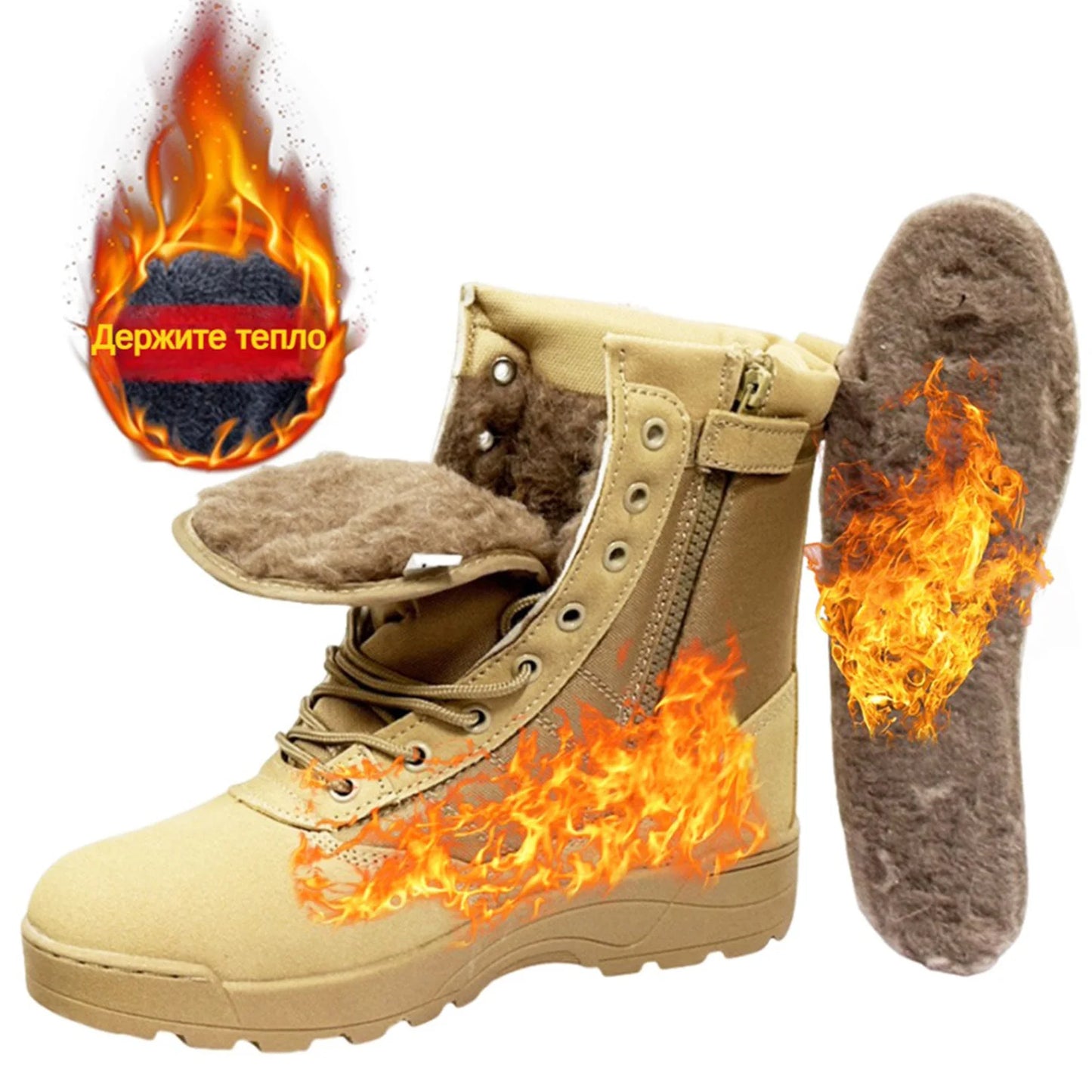 Winter men shoes Tactical Boots Men Boots Special Force Desert Combat Boot Outdoor Hiking Boot Men Work Safty Shoe