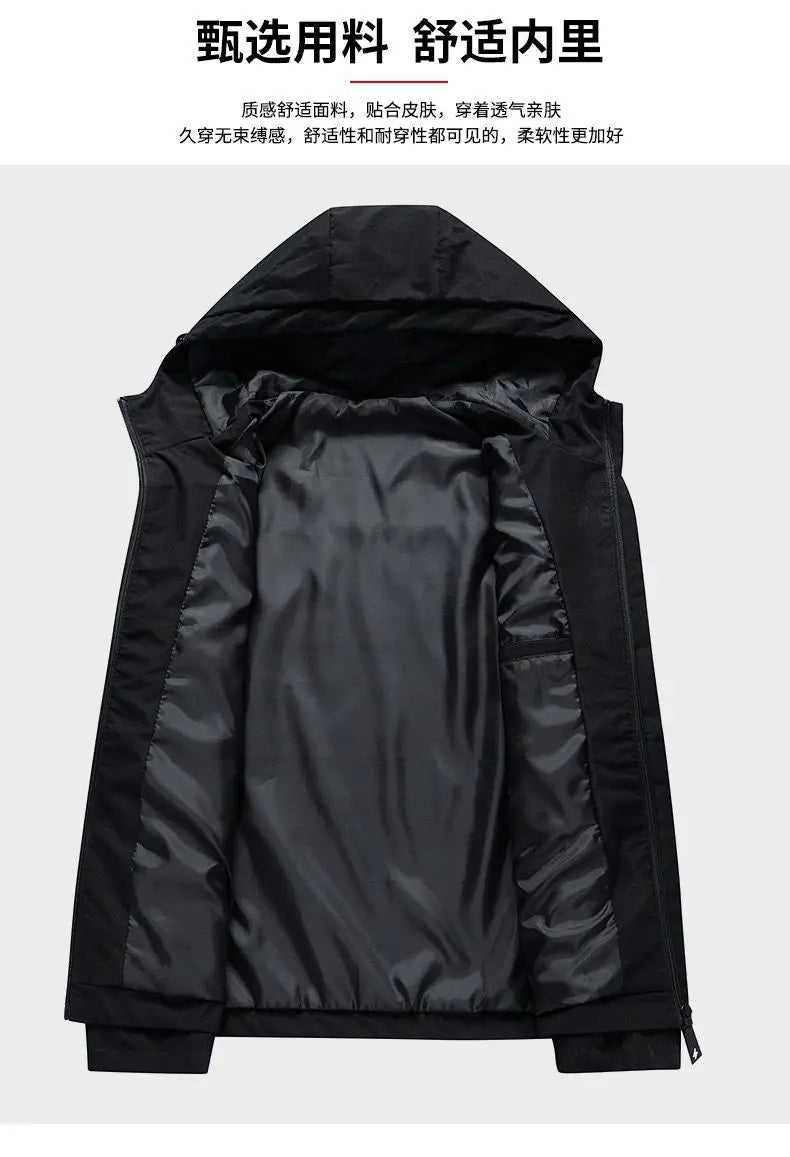 2024 Bomber jacket Men's brand windproof zipper jacket Spring and Autumn casual work jacket Fashion sports jacket
