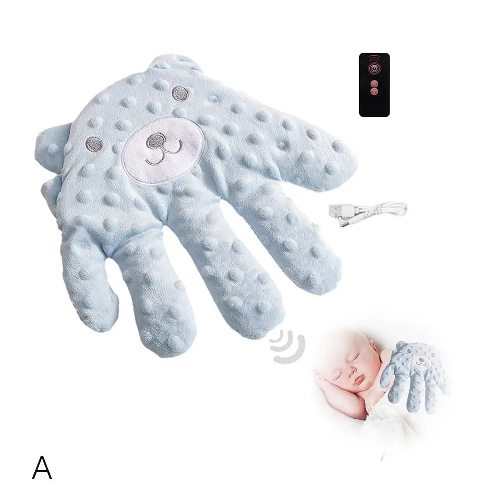 "CalmPalm: Electric Soothing Pillow for Baby's Peaceful Slee