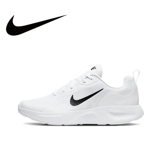 Nike White and Black Colorway Wearallday Low Top Casual Running Shoes Lightweight Breathable Sneakers Men's and Women's
