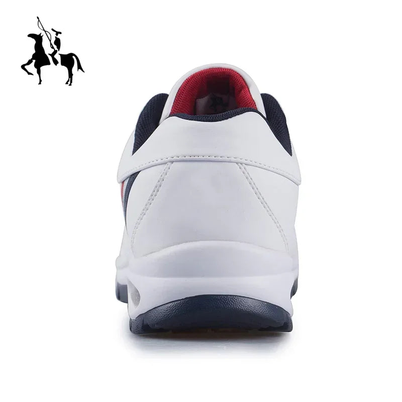 "TrailBlaze Leather Sneakers: Stylish Outdoor Casual Shoes for Men"