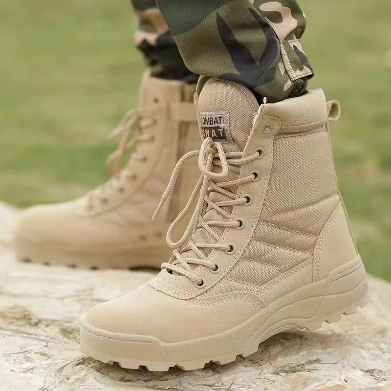 Winter men shoes Tactical Boots Men Boots Special Force Desert Combat Boot Outdoor Hiking Boot Men Work Safty Shoe