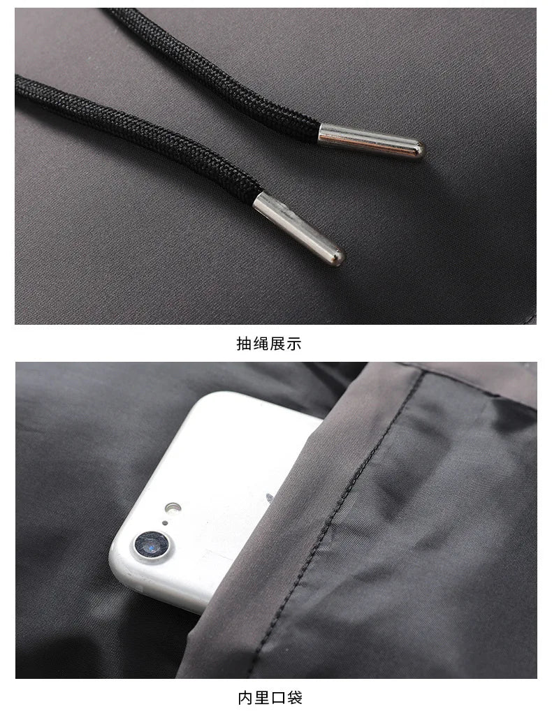 2024 Winter Men's Padded Jacket Middle-aged And Young Large Size Light And Thin Short Padded Jacket Warm Coat