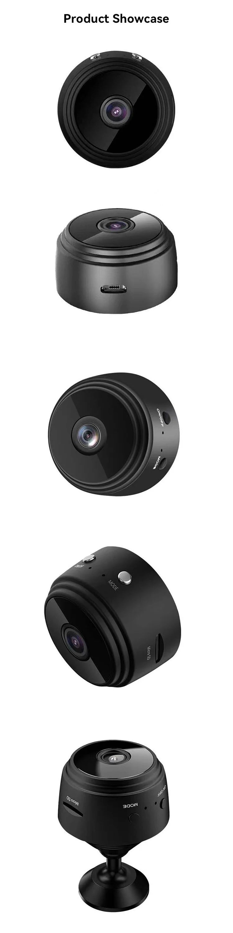 "VisionGuard A9: Smart WiFi Mini Security Cam"