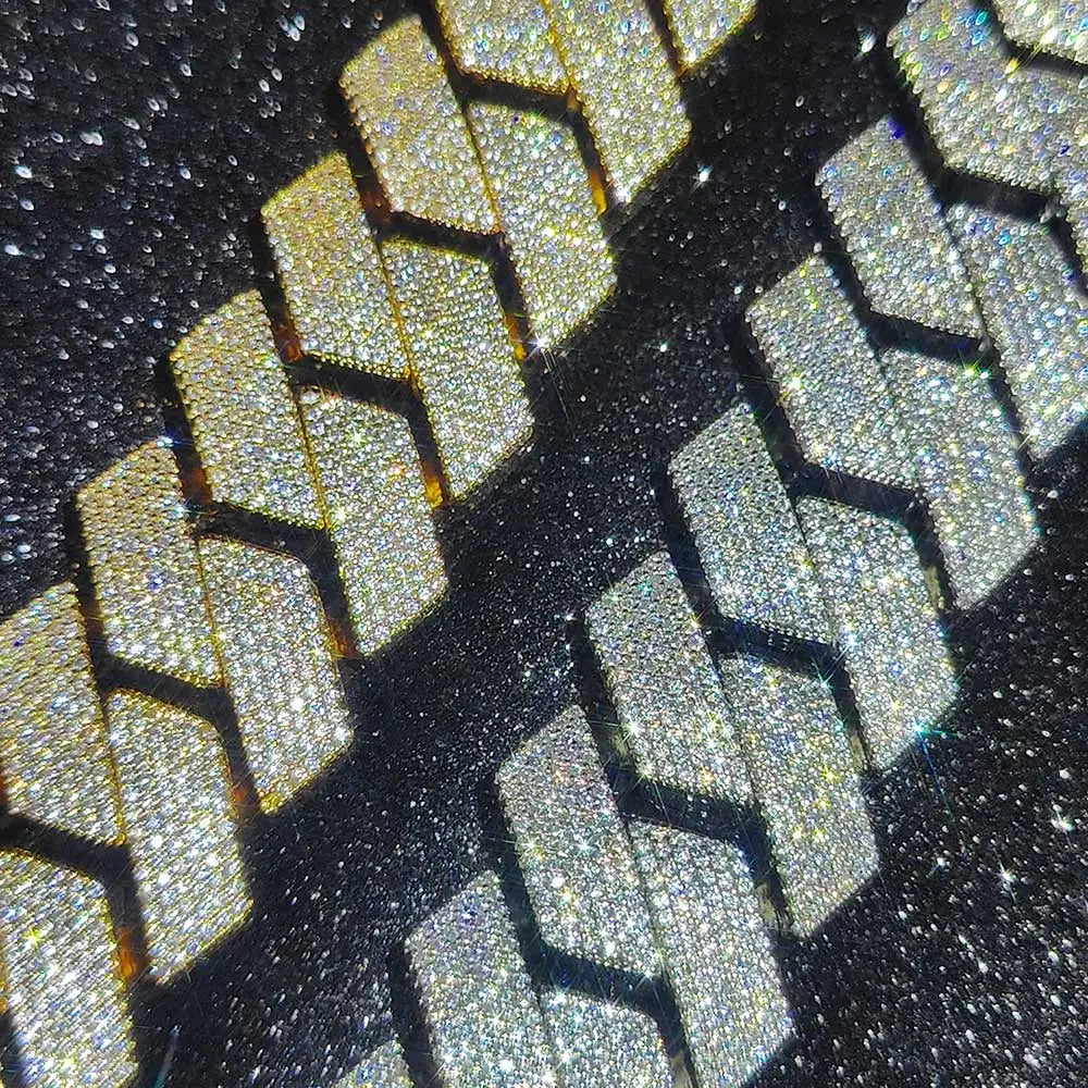 "DiamondCurb 25mm: Iced-Out Prong Setting Cuban Link Chain Necklace for Men & Women"