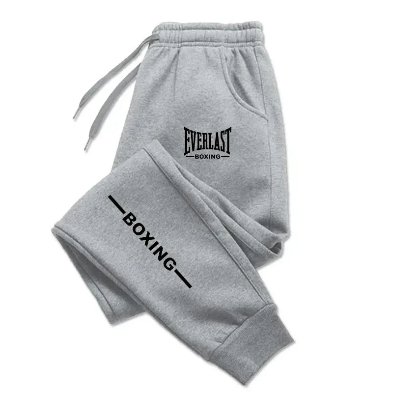 2025 Autumn EVERLAST Printed Jogging Pants Men's Tracksuit Pants for Men Sweatpants Jogger Men Brushed Gym Women Winter Trousers