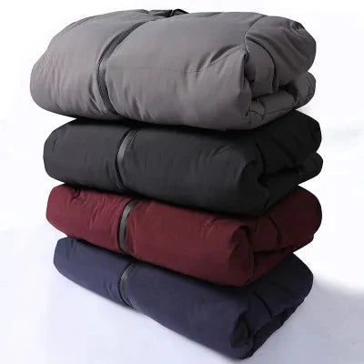 2024 Winter Men's Padded Jacket Middle-aged And Young Large Size Light And Thin Short Padded Jacket Warm Coat