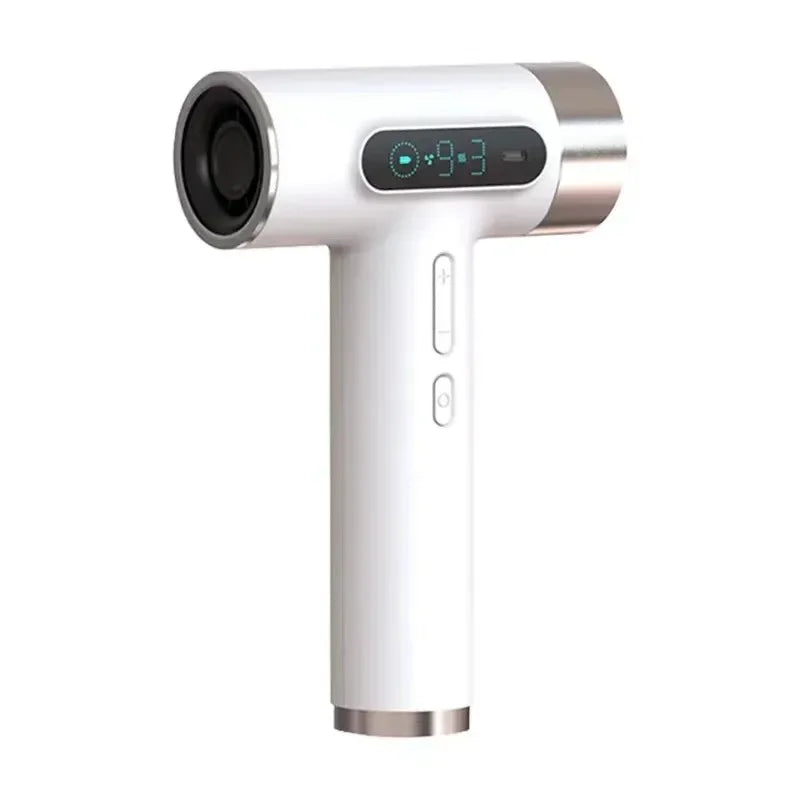 100000RPM Portable Type-C USB Charging Wireless Hair Dryer 9 Gears Powerful Wind High Speed Cold/Hot Air Negative Ions 2600mAh