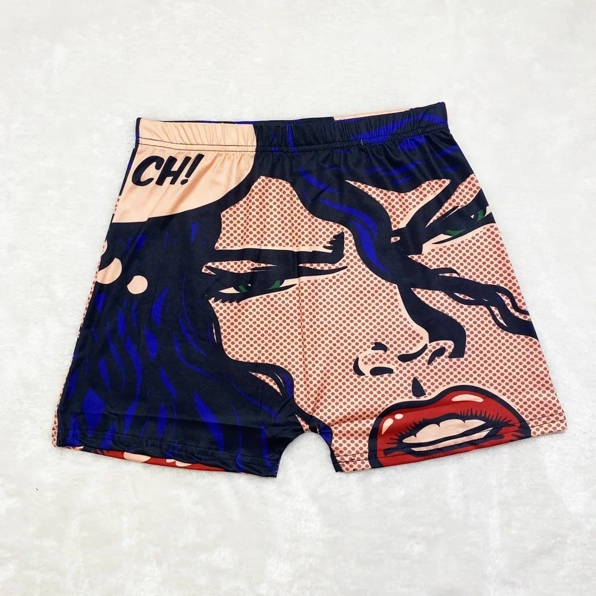 Cheap Women's Booty Shorts Anime Graphic Summer Beach Women Clothing High Waisted Sweat Shorts Plus Size Workout Shorts