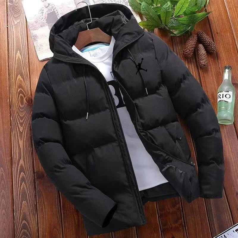 2024 Winter Men's Padded Jacket Middle-aged And Young Large Size Light And Thin Short Padded Jacket Warm Coat