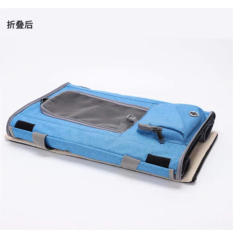 "PawsPort Pet Carrier: Comfortable Travel Backpack for Small Pets"