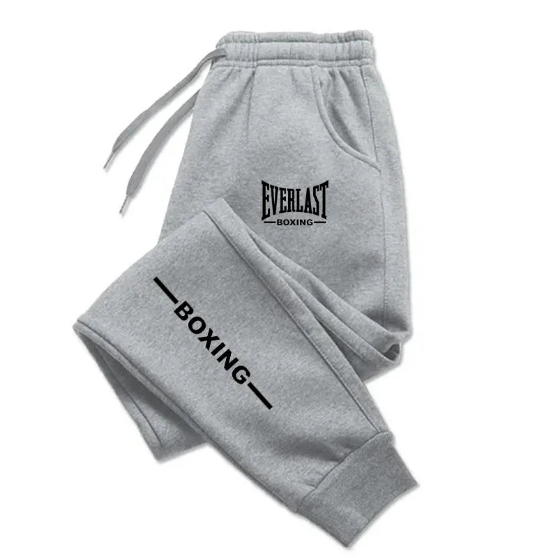 2025 Autumn EVERLAST Printed Jogging Pants Men's Tracksuit Pants for Men Sweatpants Jogger Men Brushed Gym Women Winter Trousers