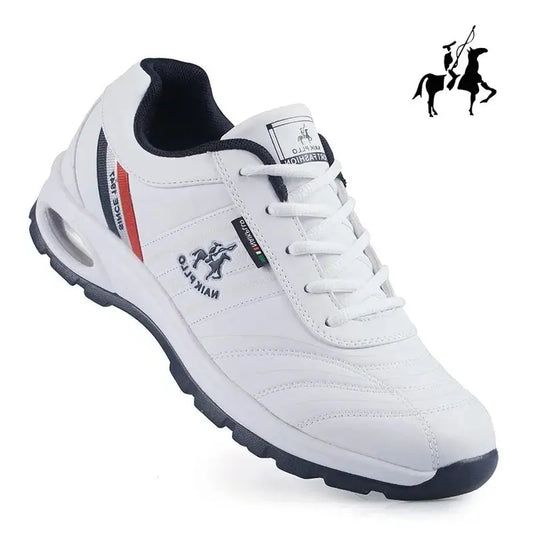 "TrailBlaze Leather Sneakers: Stylish Outdoor Casual Shoes for Men"