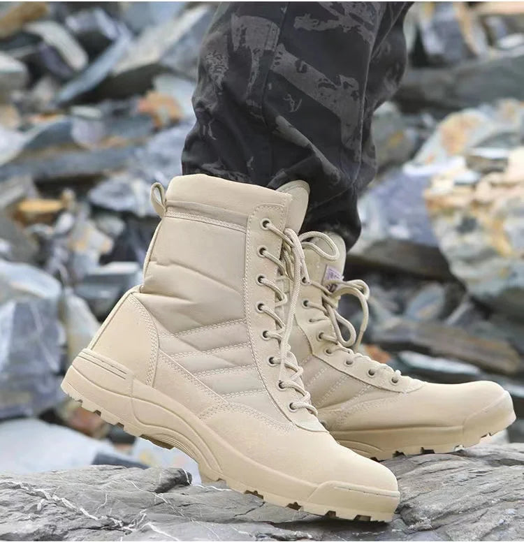 Winter men shoes Tactical Boots Men Boots Special Force Desert Combat Boot Outdoor Hiking Boot Men Work Safty Shoe