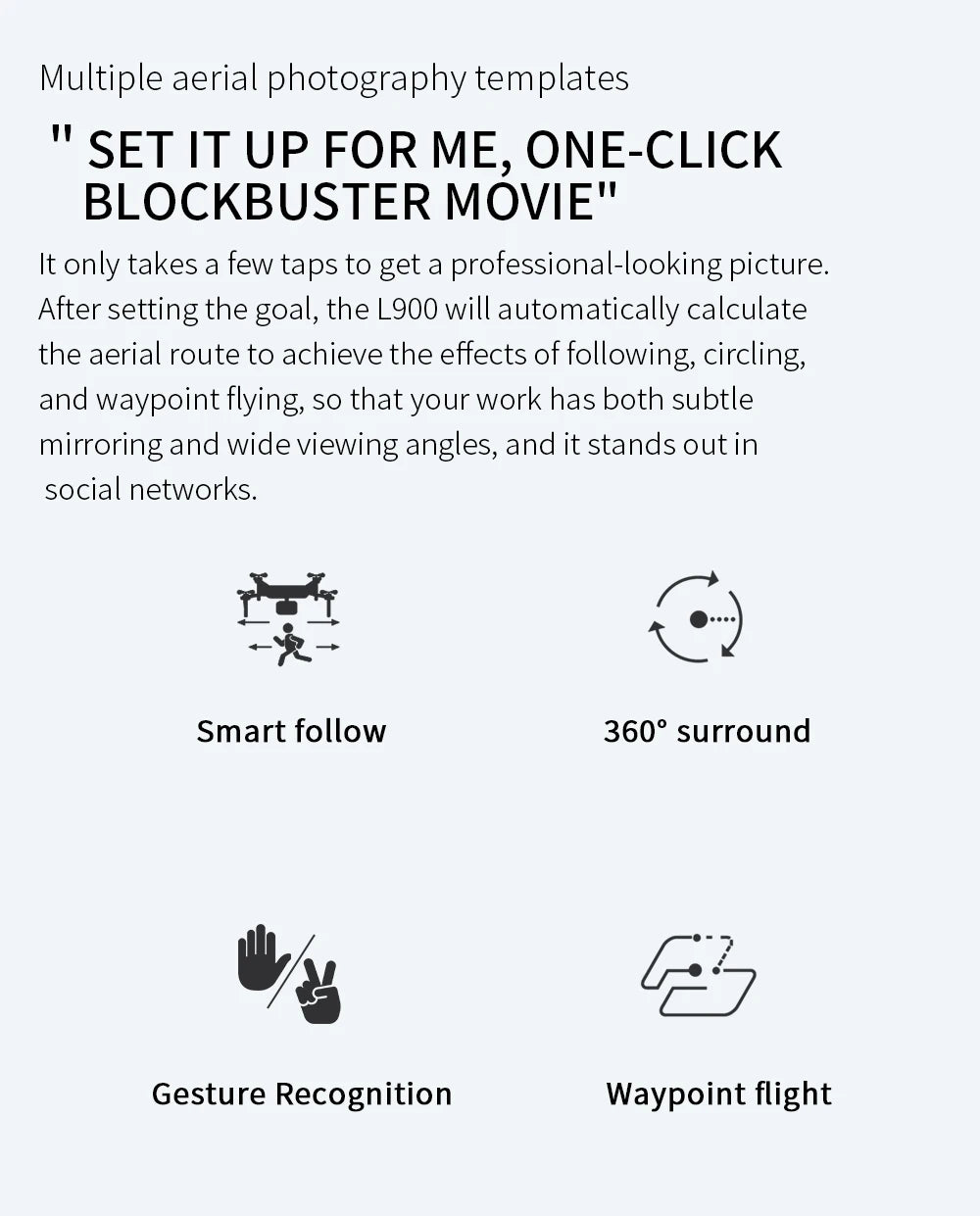 "SkyVision L900 Pro: 4K GPS Drone with Dual Camera & 5G WiFi"