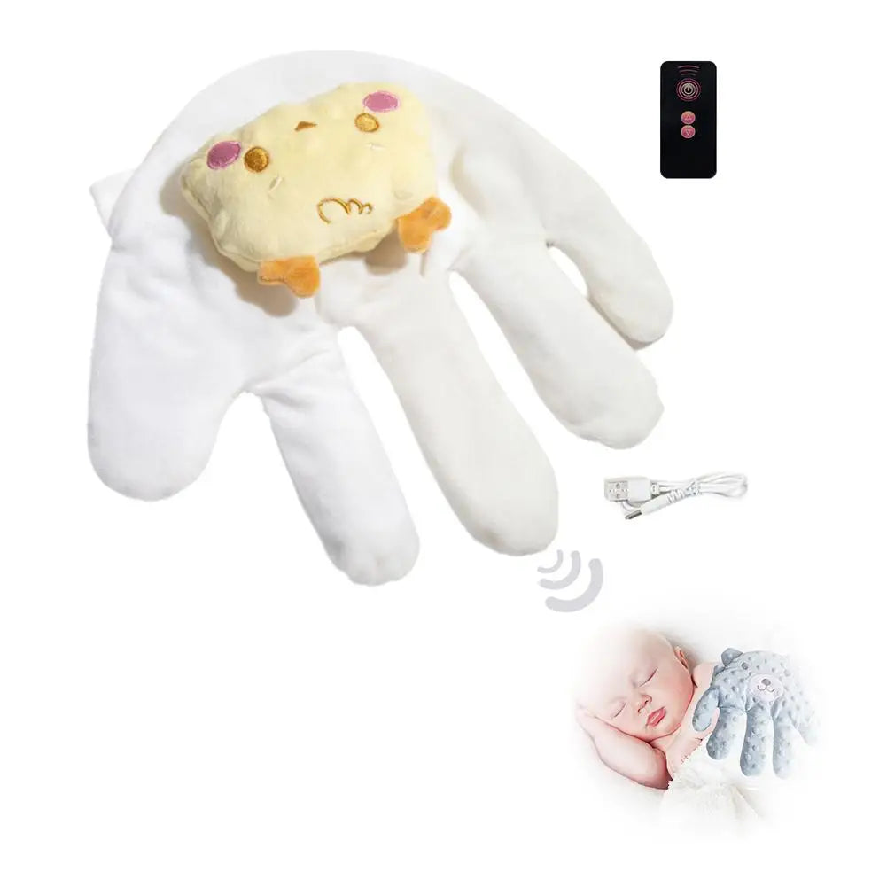 "CalmPalm: Electric Soothing Pillow for Baby's Peaceful Slee