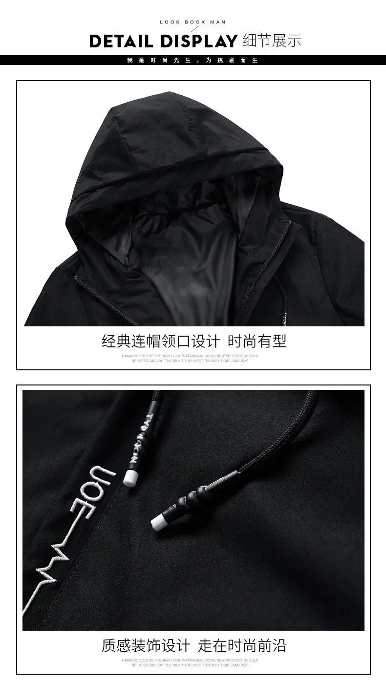 2024 Bomber jacket Men's brand windproof zipper jacket Spring and Autumn casual work jacket Fashion sports jacket