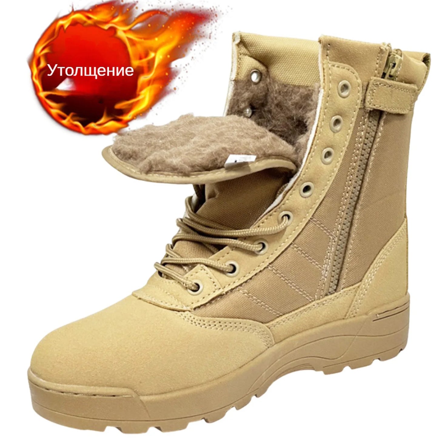 Winter men shoes Tactical Boots Men Boots Special Force Desert Combat Boot Outdoor Hiking Boot Men Work Safty Shoe