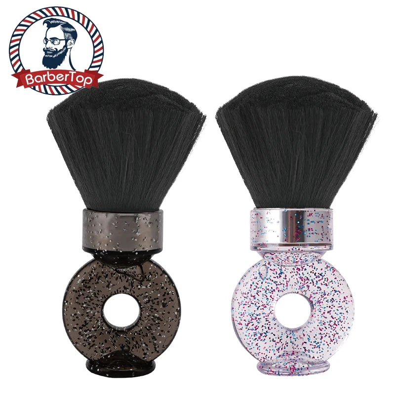 Barber Wood Handle Hairdressing Soft Hair Cleaning Brush Retro Neck Duster Broken Remove Comb Hair Styling Salon Tools