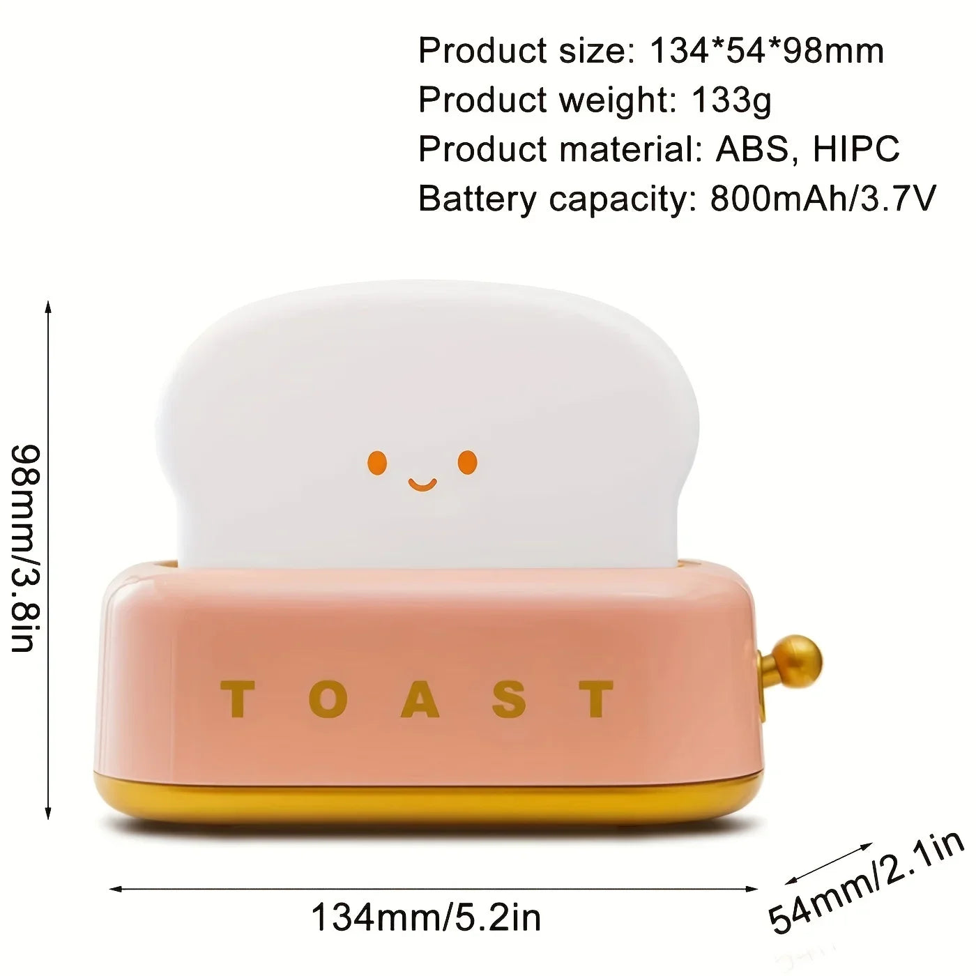 "ToastGlow: Fun LED Toaster Nightlight for Cozy Rooms"
