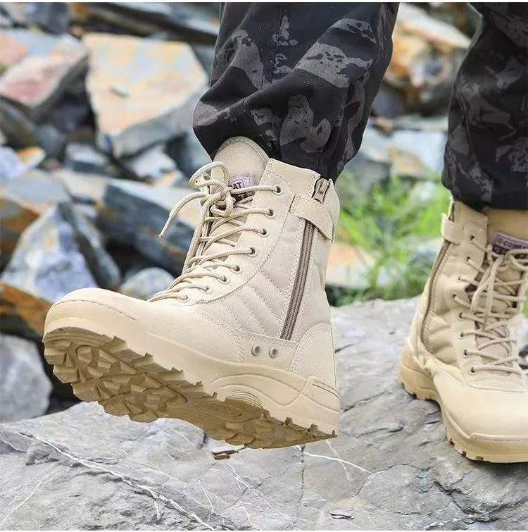 Winter men shoes Tactical Boots Men Boots Special Force Desert Combat Boot Outdoor Hiking Boot Men Work Safty Shoe
