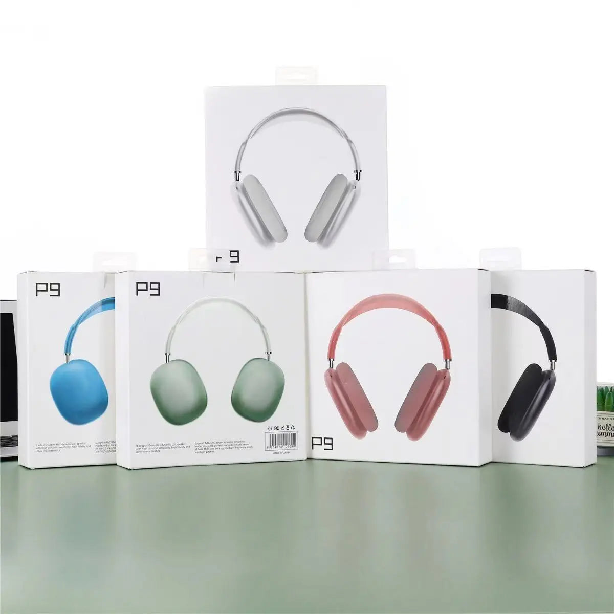 "SoundPulse P9: Wireless Bluetooth Headset with Mic & Noise Cancelling for Sports & Gaming"