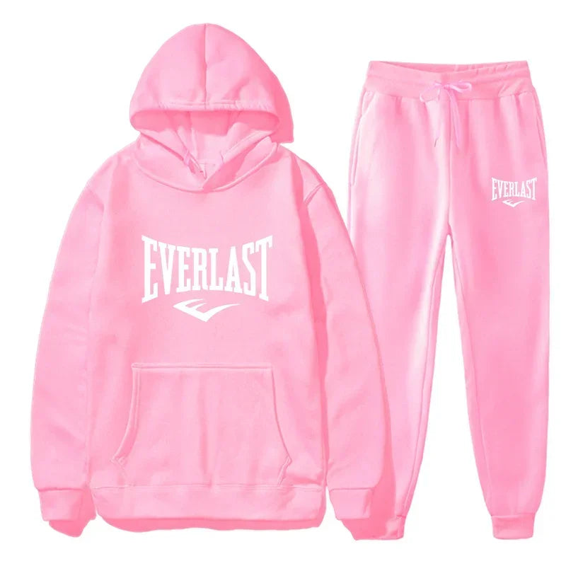 Autumn and winter fashion men's fitness jogging wear casual sportswear suit hooded jumper hoodie + trousers two-piece set