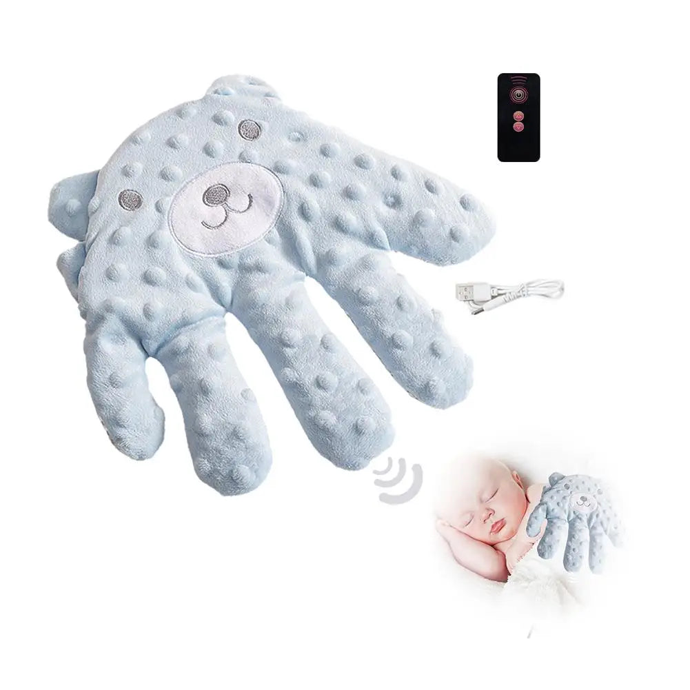 "CalmPalm: Electric Soothing Pillow for Baby's Peaceful Slee