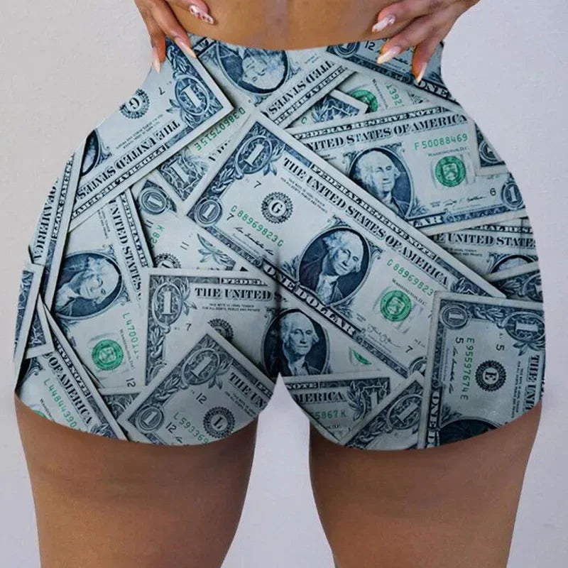 Cheap Women's Booty Shorts Anime Graphic Summer Beach Women Clothing High Waisted Sweat Shorts Plus Size Workout Shorts