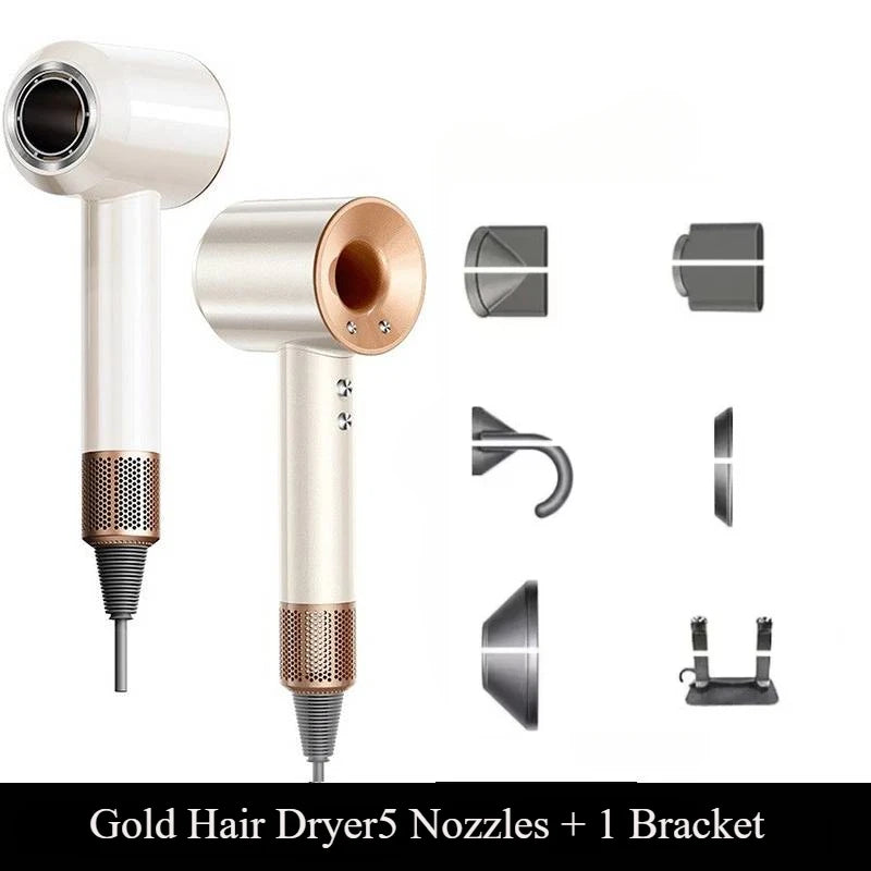 Ionic Hair Dryer with Hot and Cold Air Functionality – Lightweight 5 in 1 Professional Styling Tool for Easy Blowouts