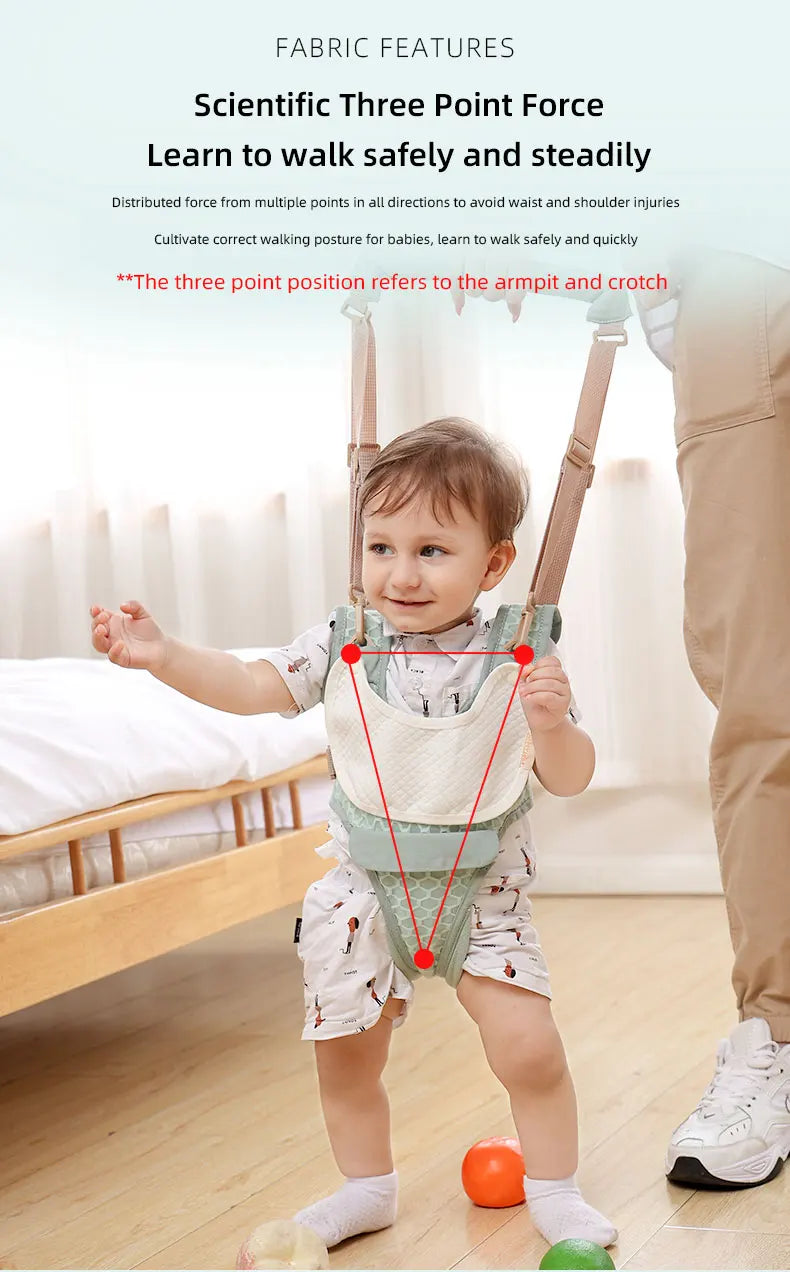 "StepUp Walker Harness: Baby Walking Support Belt for Toddlers & Infants"