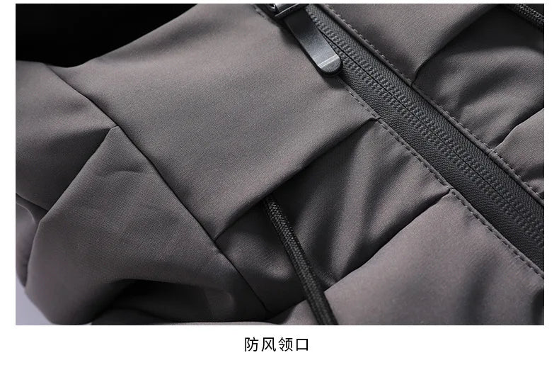 2024 Winter Men's Padded Jacket Middle-aged And Young Large Size Light And Thin Short Padded Jacket Warm Coat
