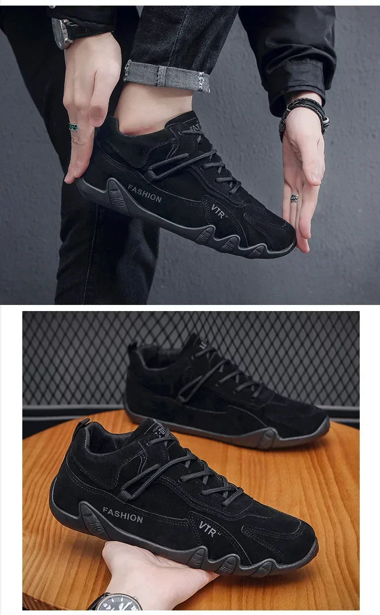 "TrailFlex Work Shoes: Breathable, Anti-Slip Sports & Hiking Shoes for Men"