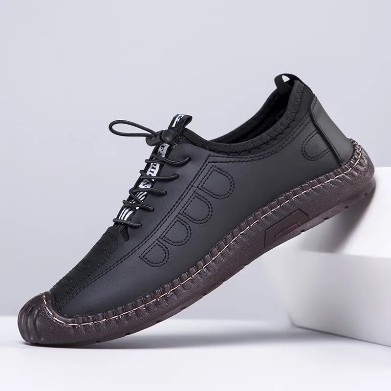 New Summer Men's Casual Sandals Fashion Hollow Breathable Shoes Flat Men's Business Soft Sole Sports Shoes Fashion Men's Shoes