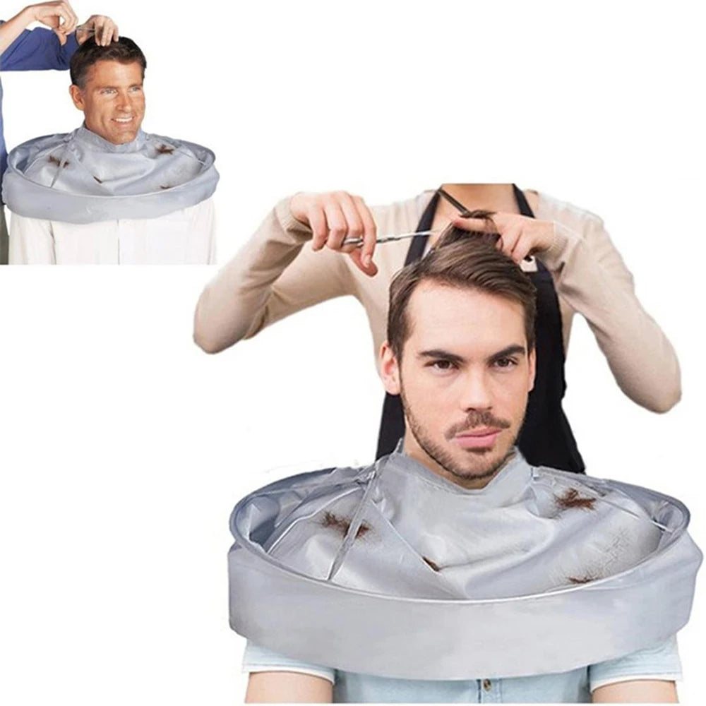 1pcs Barber Adult Haircut Cloak Foldable Dye Aprons Hair Cutting Hairdressing Cape Breathable Household Haircut Tool Capes Style