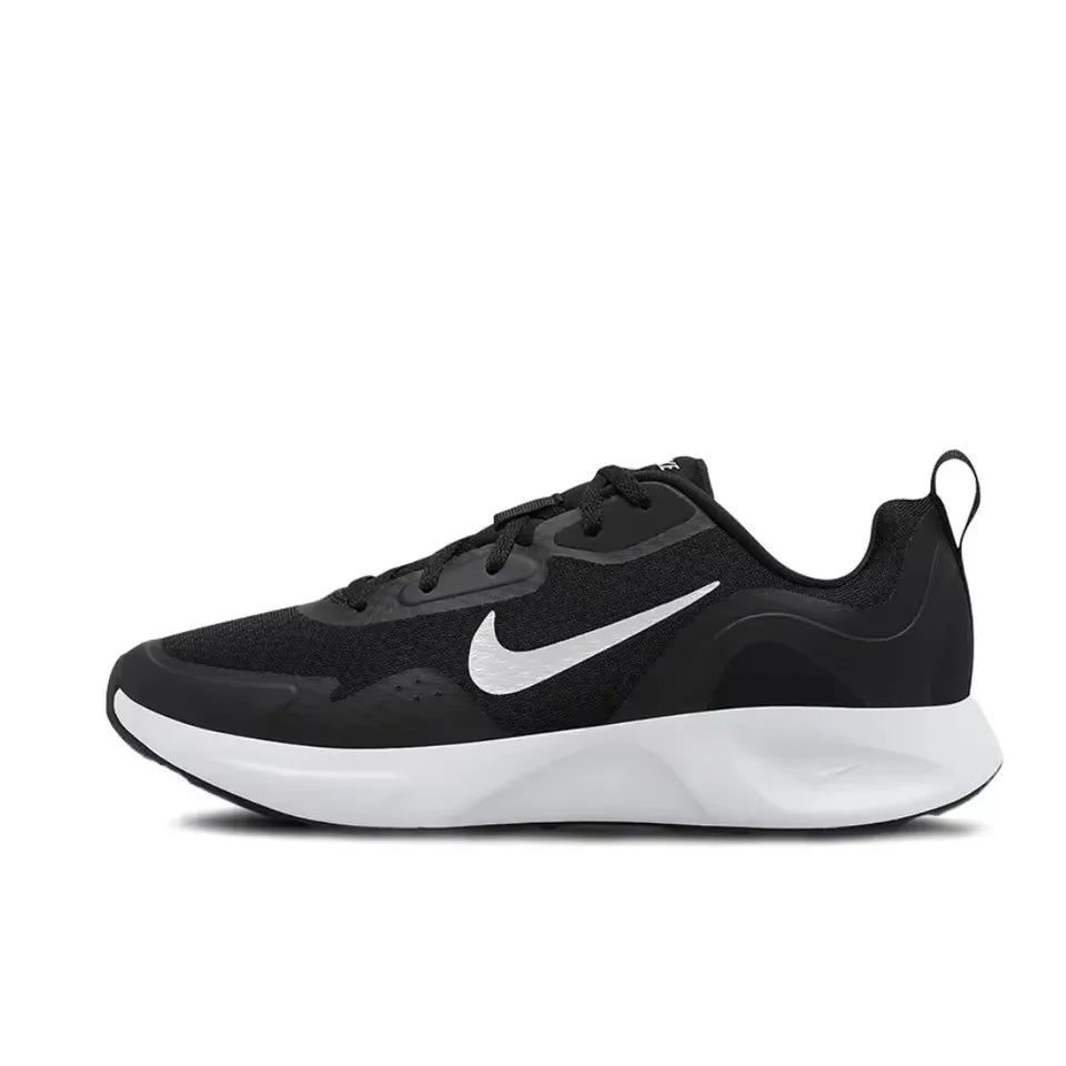 Nike White and Black Colorway Wearallday Low Top Casual Running Shoes Lightweight Breathable Sneakers Men's and Women's