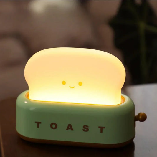 "ToastGlow: Fun LED Toaster Nightlight for Cozy Rooms"
