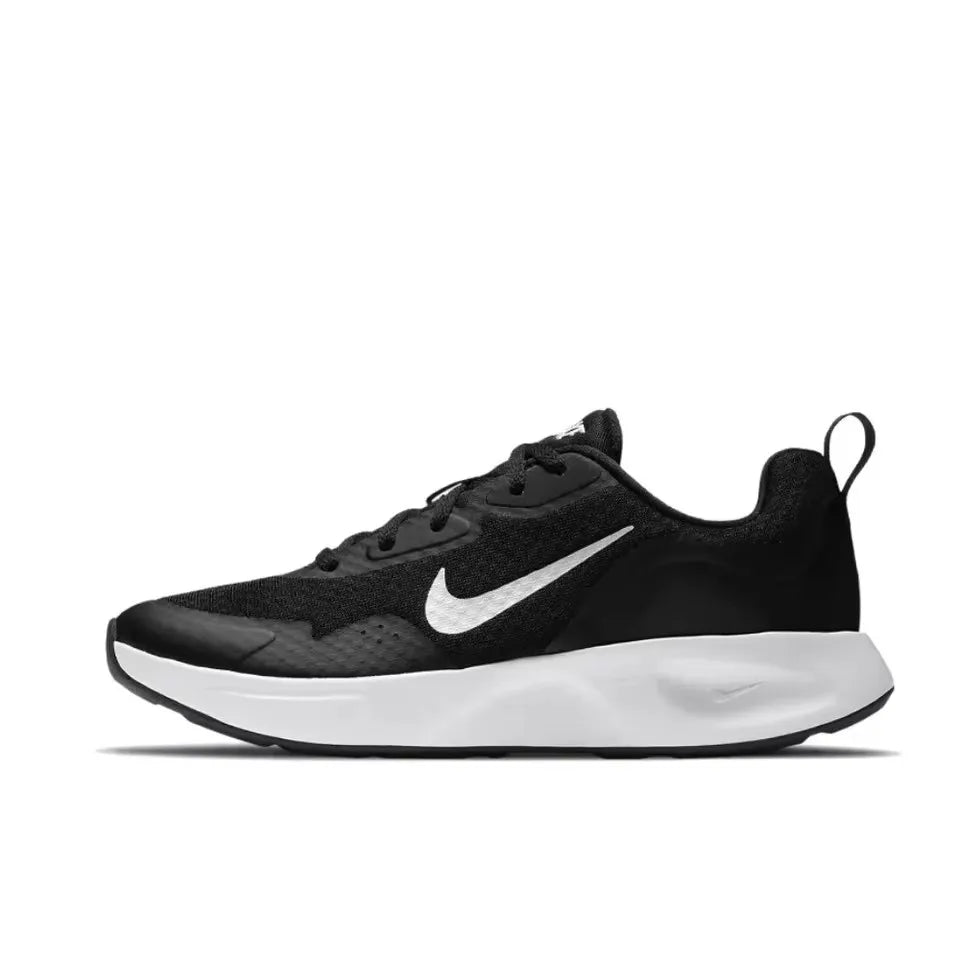 Nike White and Black Colorway Wearallday Low Top Casual Running Shoes Lightweight Breathable Sneakers Men's and Women's