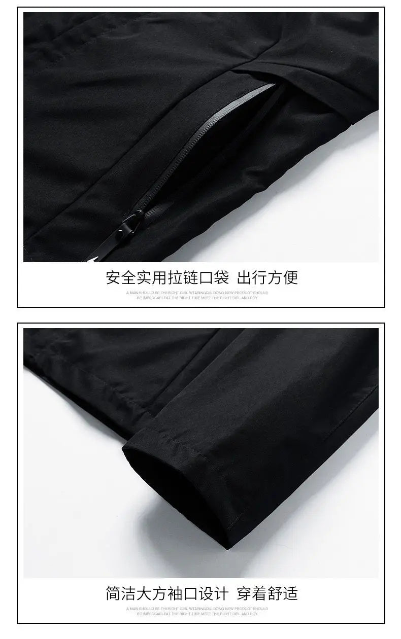 2024 Bomber jacket Men's brand windproof zipper jacket Spring and Autumn casual work jacket Fashion sports jacket